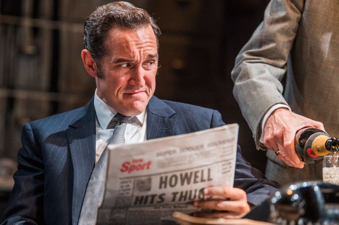 Bertie Carvel on stage as Rupert Murdoch in Ink