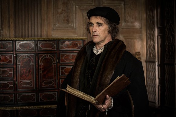 Mark Rylance as Thomas Cromwell in a scene from the BBC's Tudor historical drama Wolf Hall
