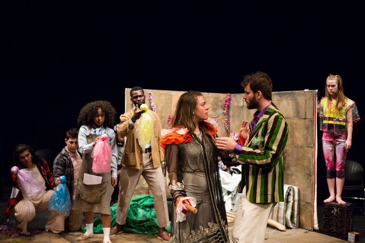 A scene from A Midsummer Night's Dream, a vibrant production for younger audiences, on stage at RADA