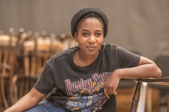 Tamara Lawrance sits in rehearsal for Twelfth Night at the National Theatre